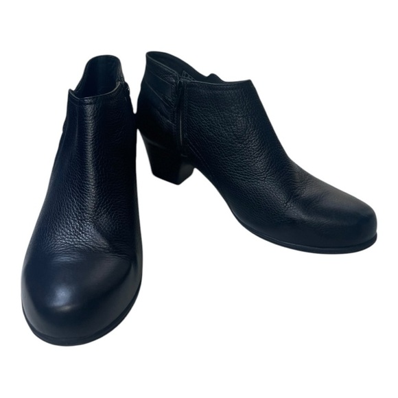 Collection By Clarks Women’s Valorie 2 Ashly Black Leather Ankle Booties - Picture 4 of 9